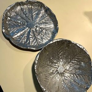 Wilton Armetale - Cabbage Serving Bowl and Tray. A Bruce Fox Design- 1976